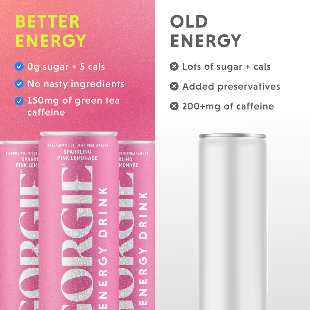 Energy Drink - Sparkling Pink Lemonade (12-Pack)