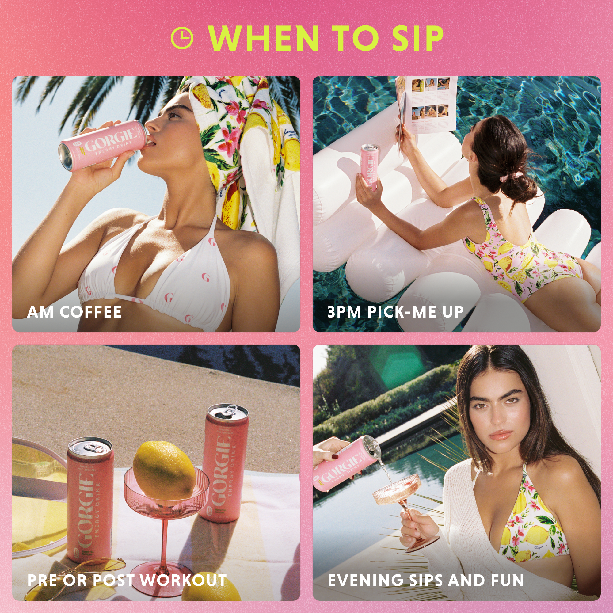 Energy Drink - Sparkling Pink Lemonade (12-Pack)