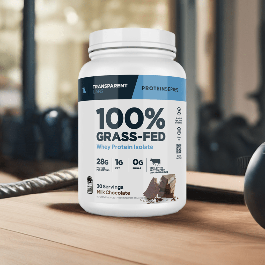 Transparent Labs 100% Grass-Fed Whey Isolate Protein Powder (30 Servings)