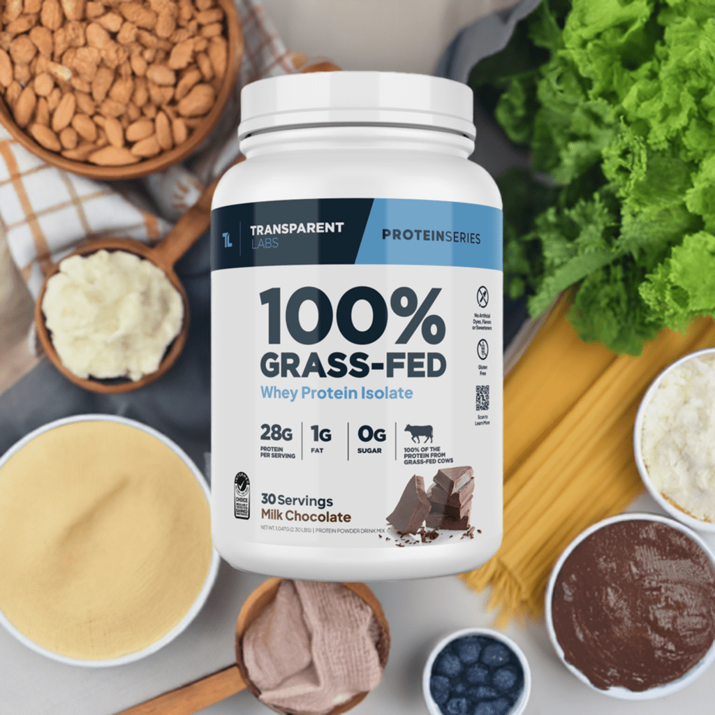 Transparent Labs 100% Grass-Fed Whey Isolate Protein Powder (30 Servings)