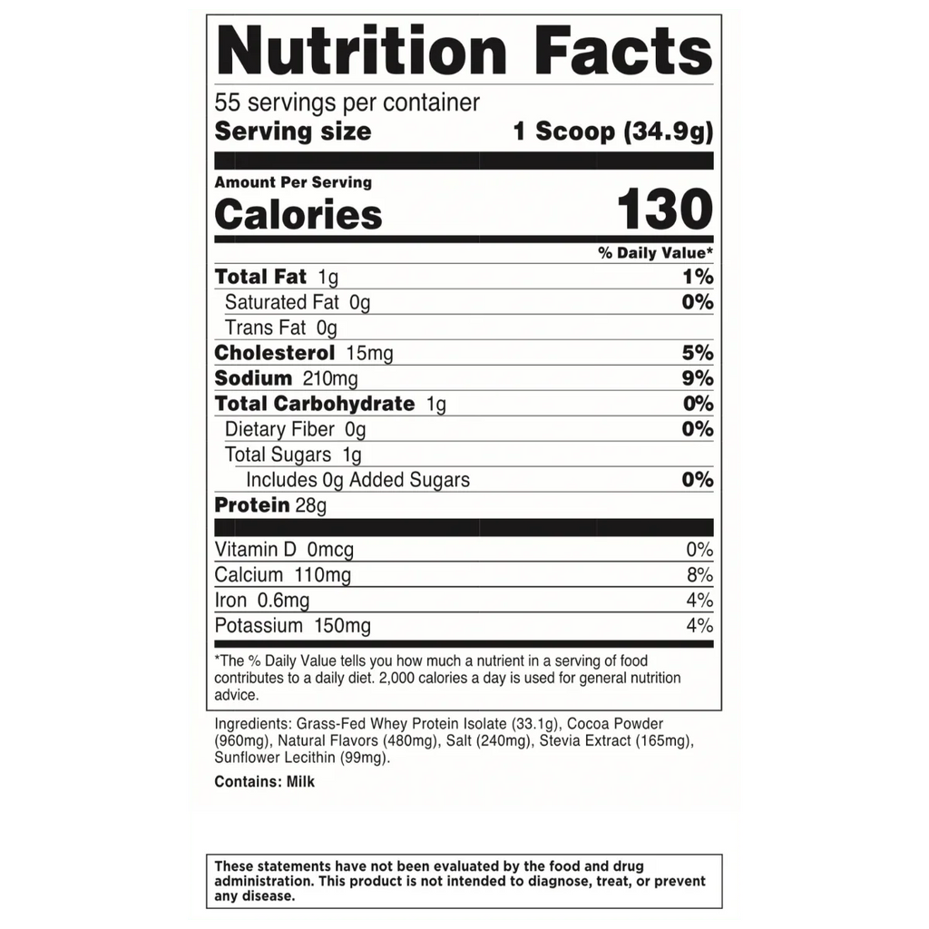 Transparent Labs 100% Grass-Fed Whey Protein Isolate 4 lbs
