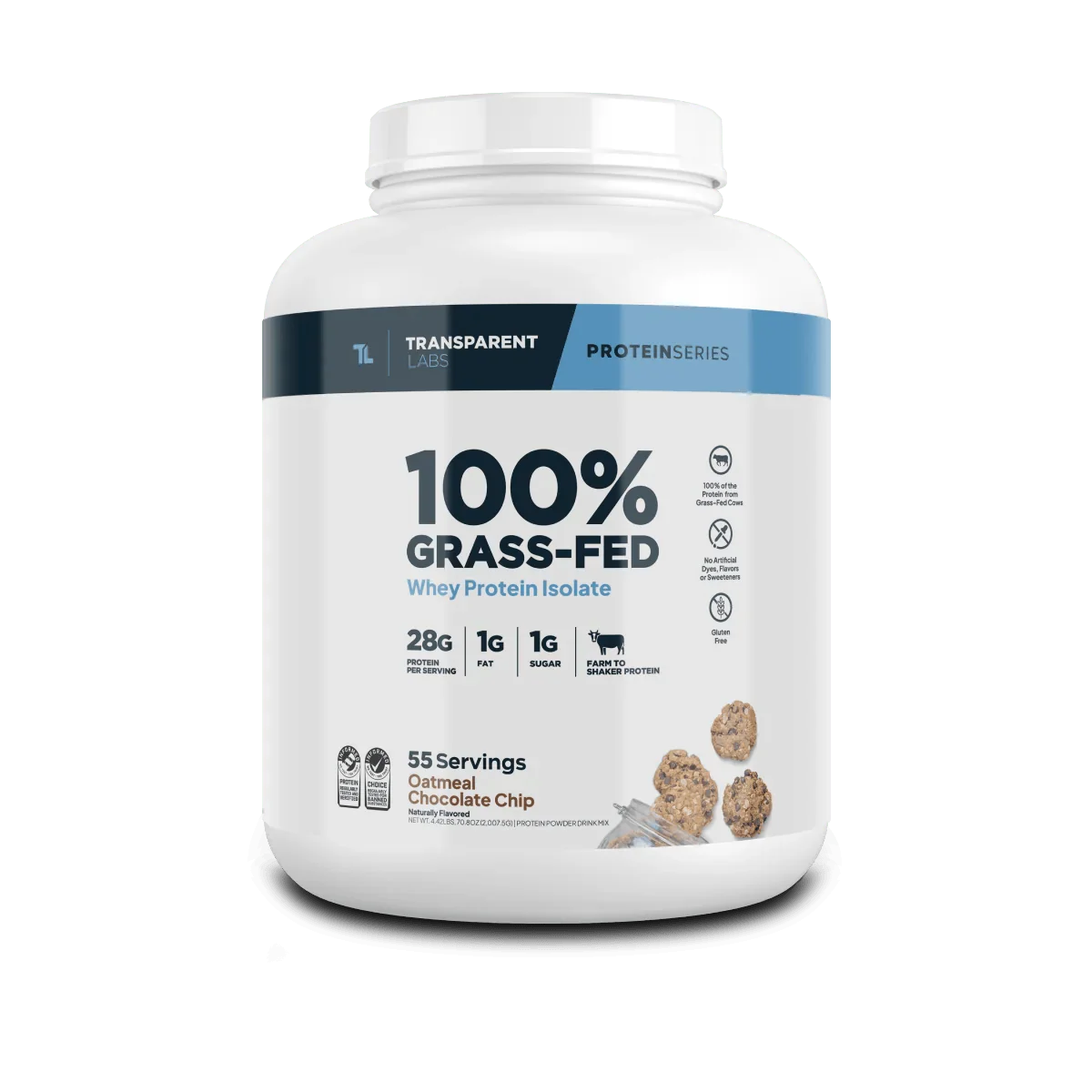 Transparent Labs 100% Grass-Fed Whey Protein Isolate 4 lbs