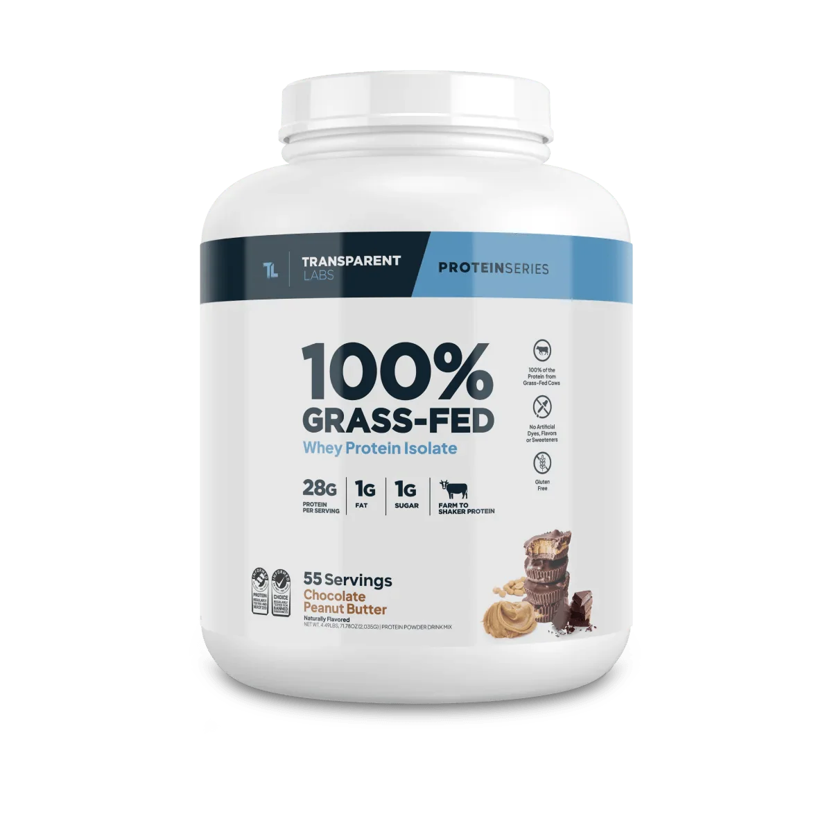 Transparent Labs 100% Grass-Fed Whey Protein Isolate 4 lbs