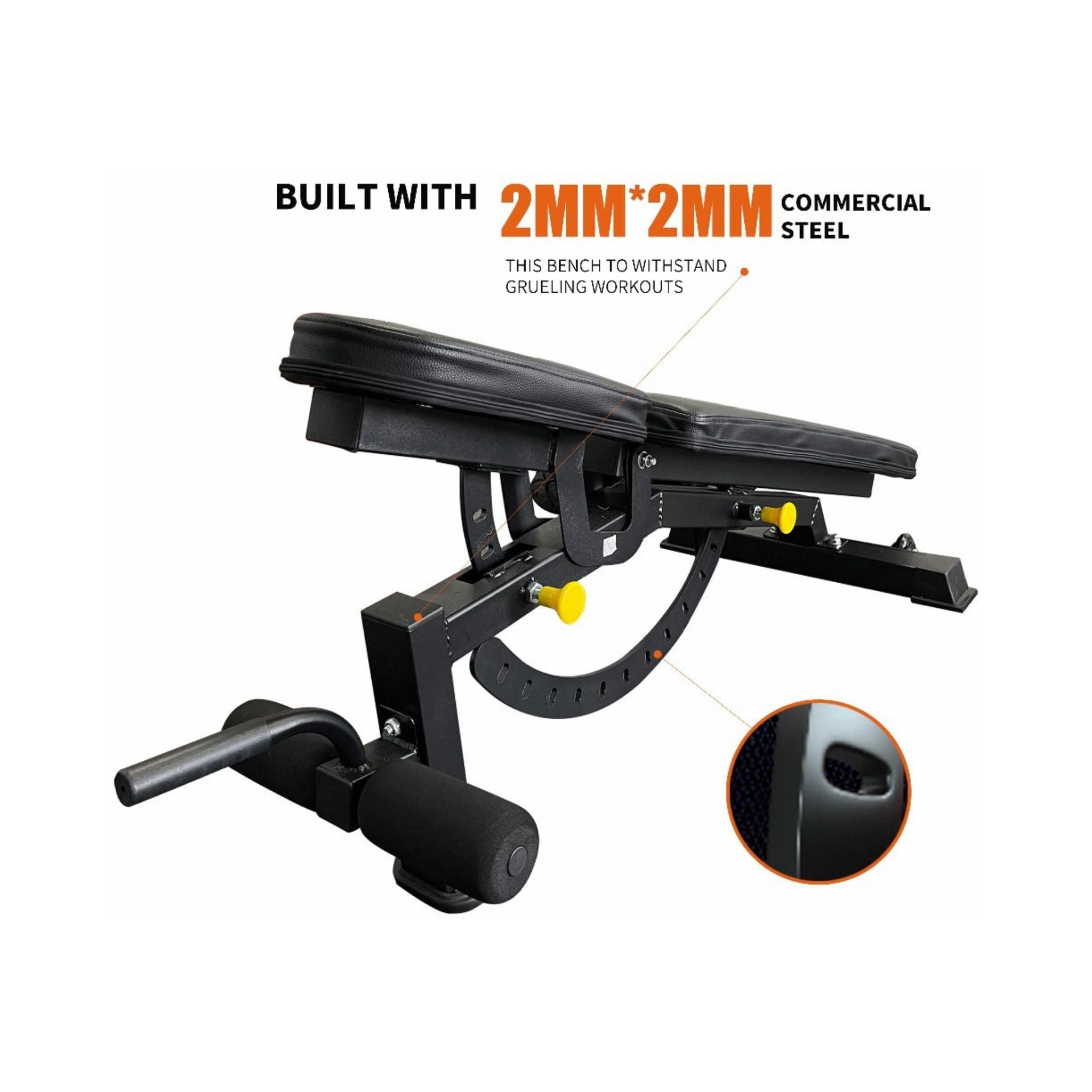 Rovix Multi-Functional Power Cage with Weight Bench — 1,000 LB Capacity