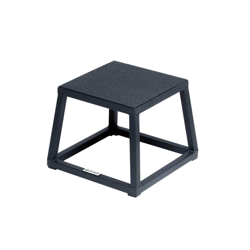 Steel Plyometric Jump Box — Anti-Slip, Stackable (12", 18", 24")