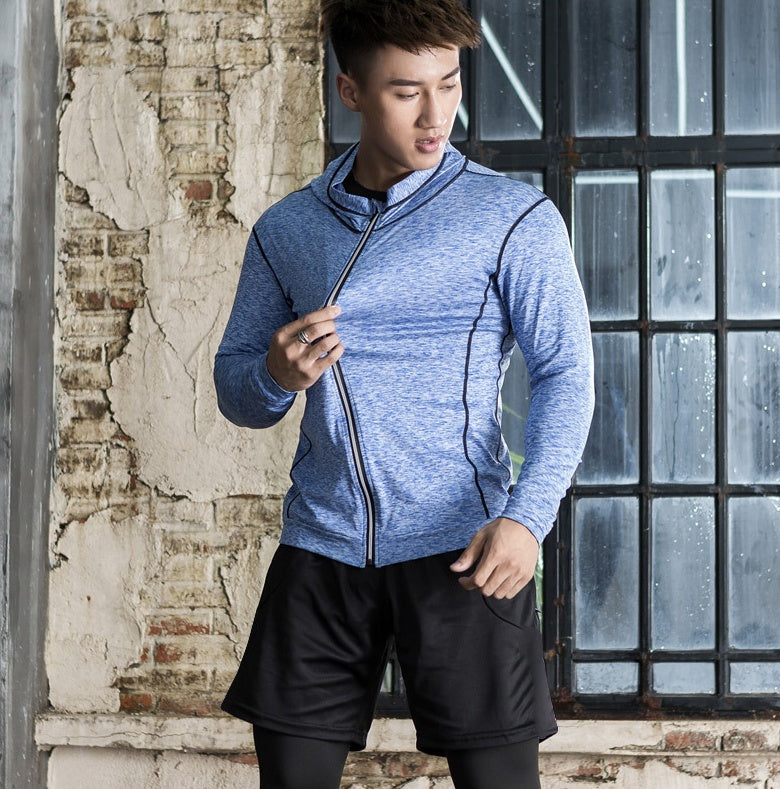 Men's 5-Piece Compression Fitness Suit – Tights & Basketball Set