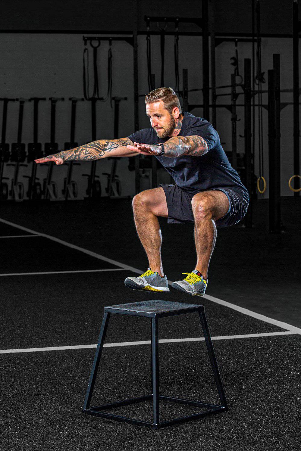 Steel Plyometric Jump Box — Anti-Slip, Stackable (12", 18", 24")