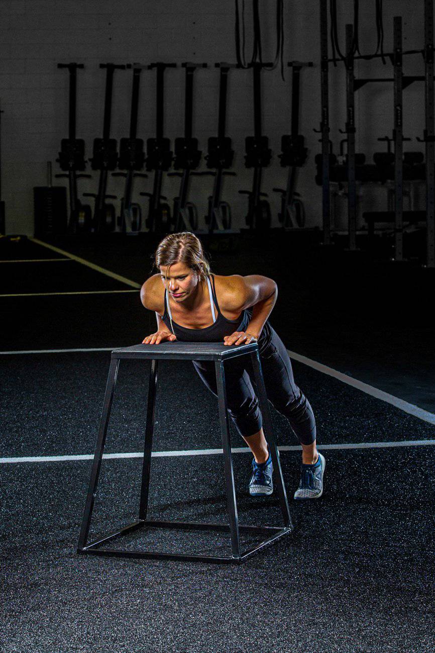 Steel Plyometric Jump Box — Anti-Slip, Stackable (12", 18", 24")