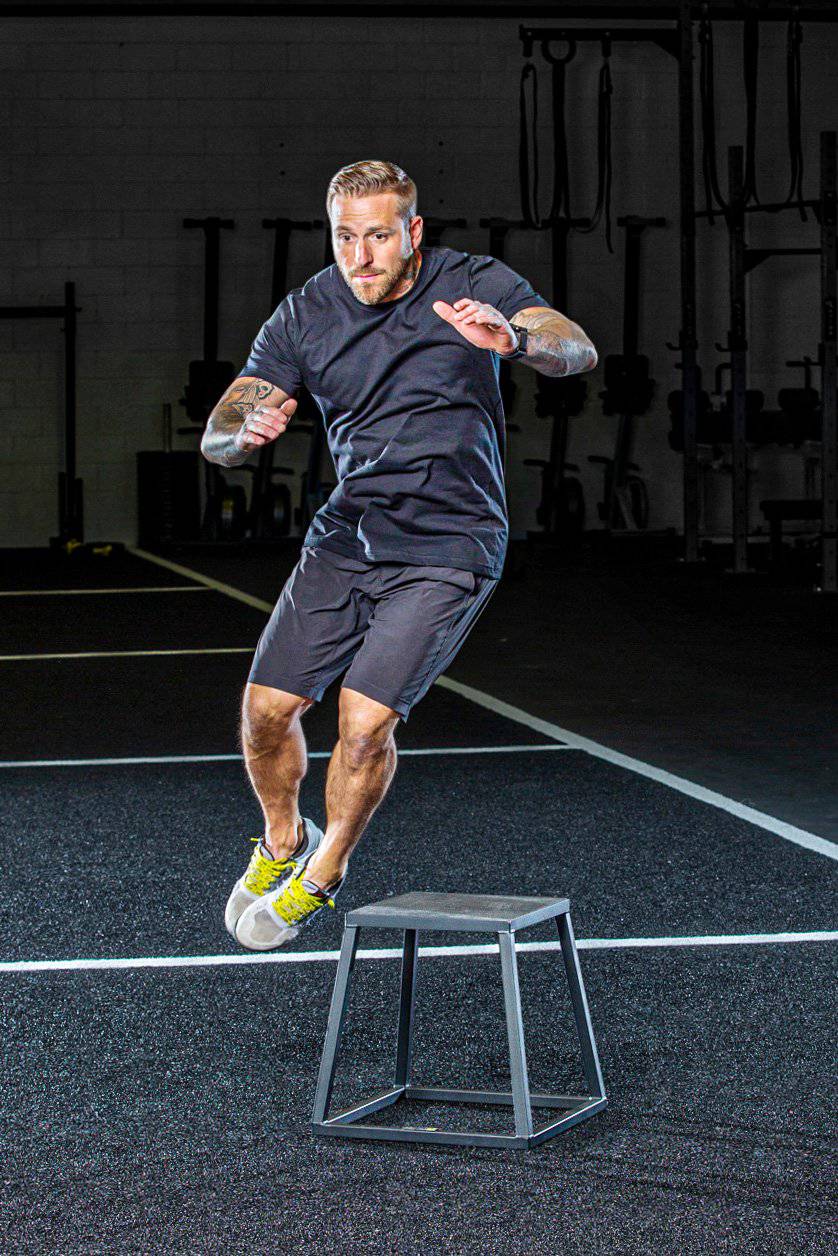 Steel Plyometric Jump Box — Anti-Slip, Stackable (12", 18", 24")