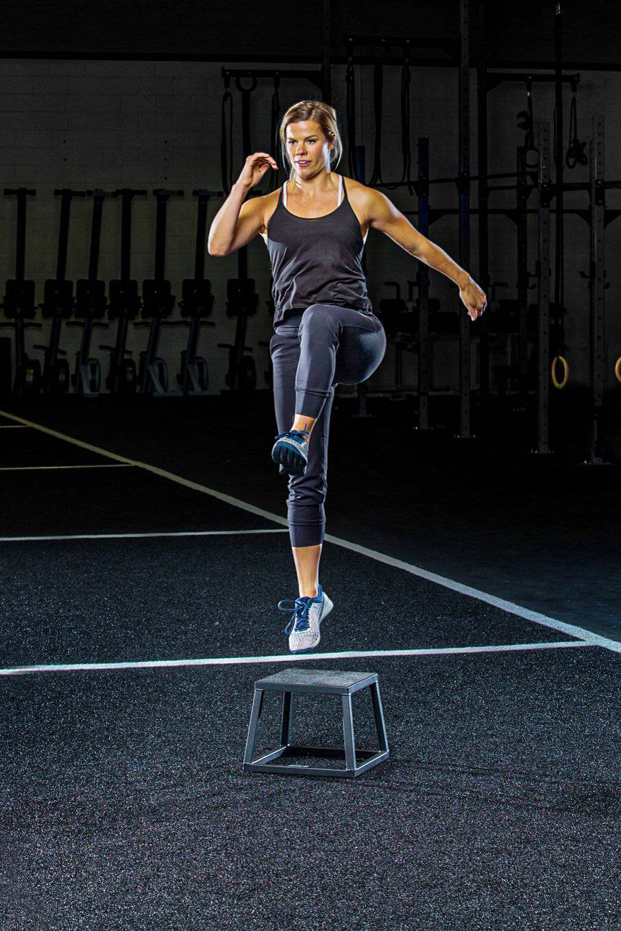 Steel Plyometric Jump Box — Anti-Slip, Stackable (12", 18", 24")
