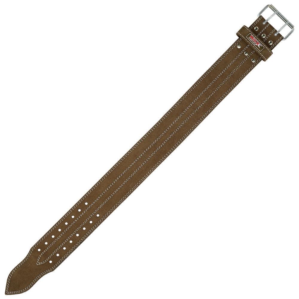 Leather Powerlifting Belt — 4" Wide, Brown