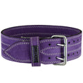Leather Powerlifting Belt — 4" Wide, Pink & Purple