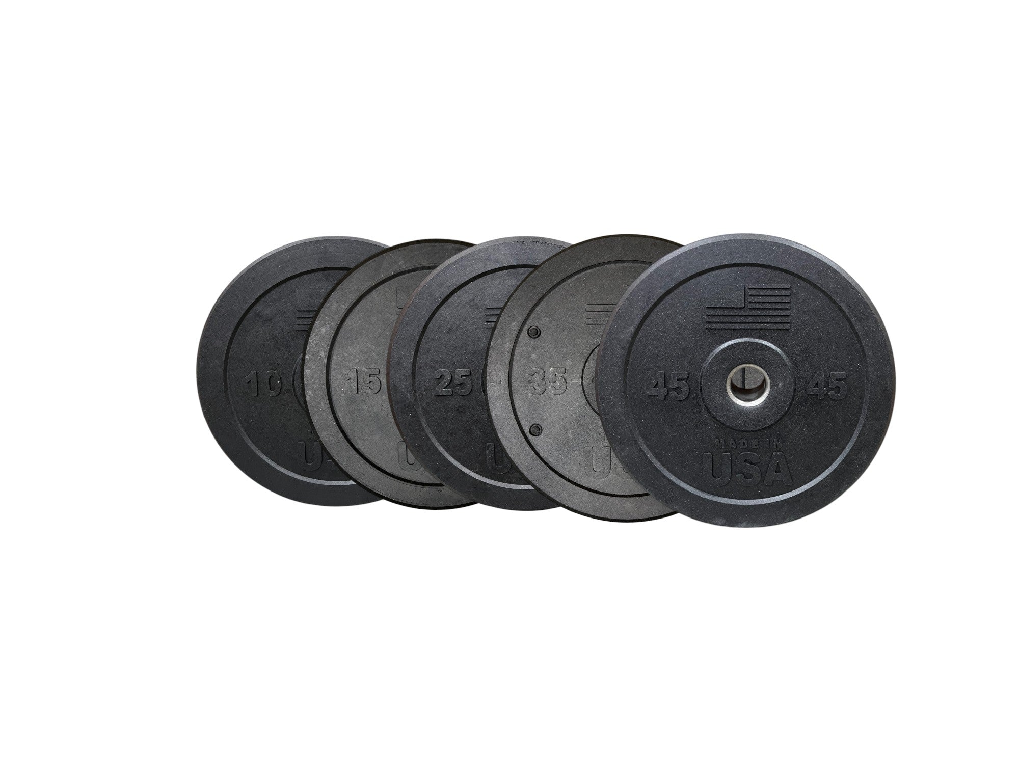 USA Premium Bumper Plate Set — Competition Grade