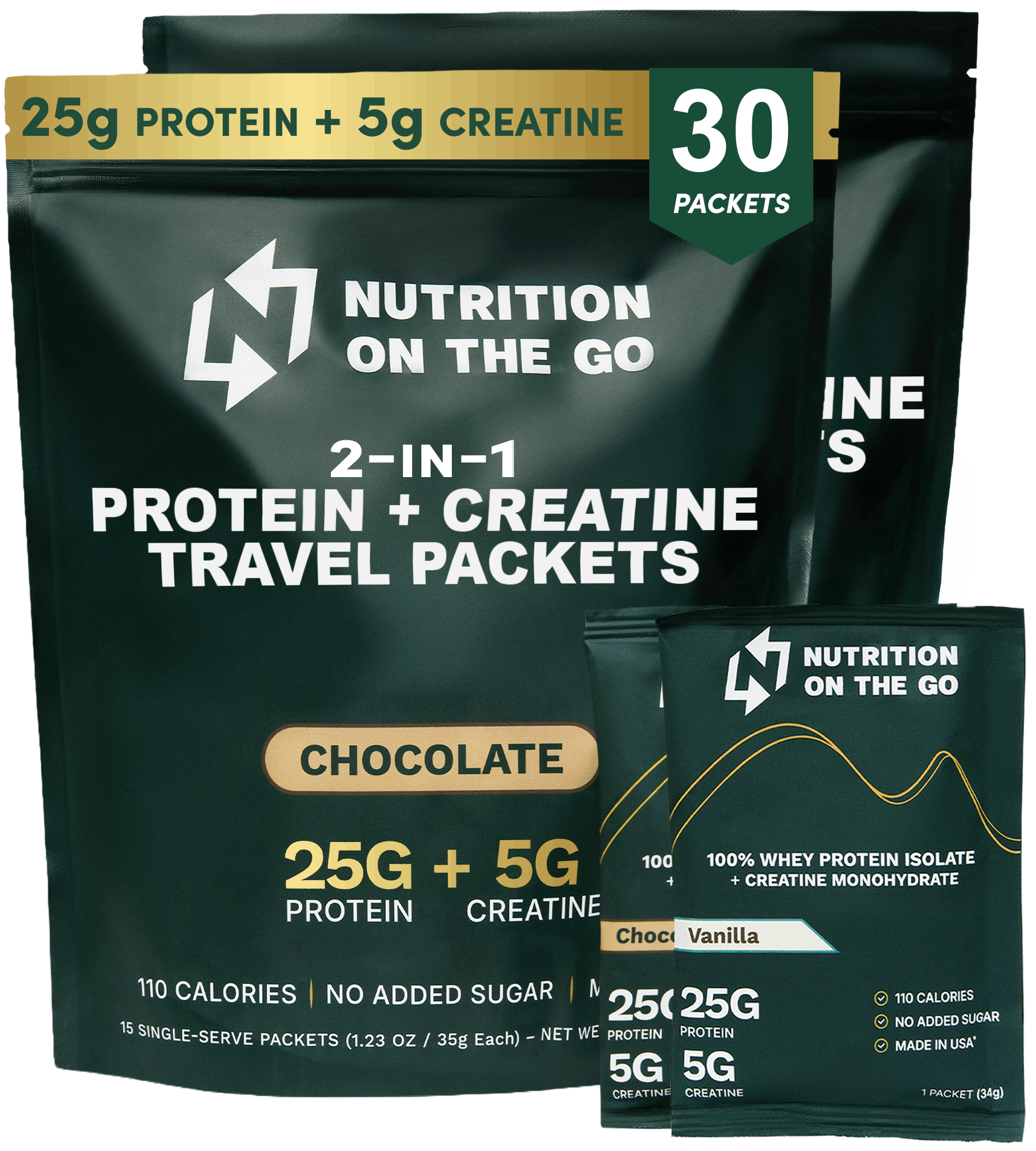 Whey Protein Isolate with Creatine | Single-Serve Packets