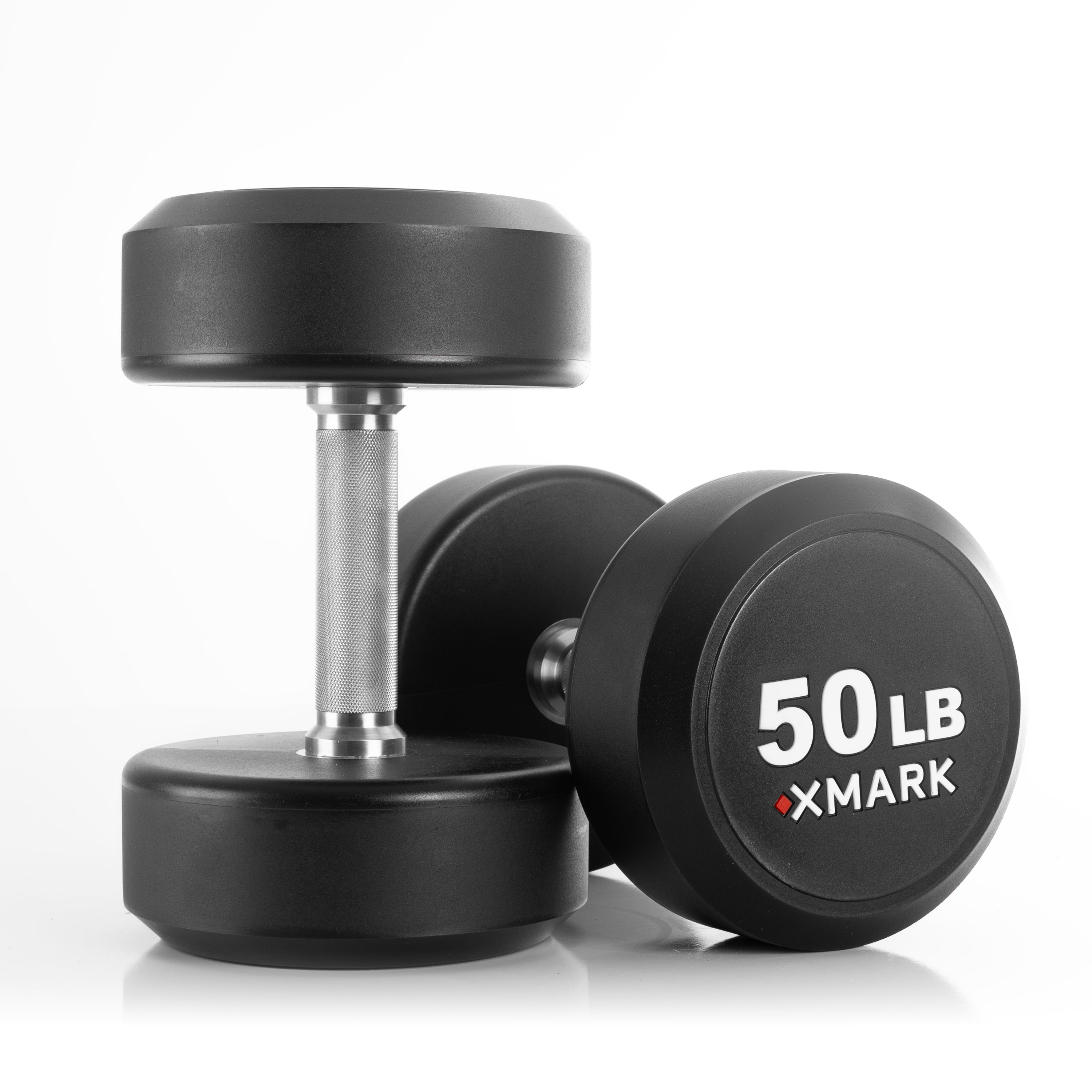 XMARK Commercial Urethane Round Dumbbells | 5-50 lb & 5-75 lb Sets