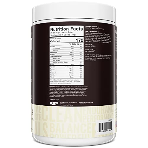 RSP TrueFit - Grass Fed Protein Powder Meal Replacement Shake