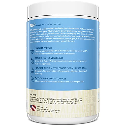 RSP TrueFit - Grass Fed Protein Powder Meal Replacement Shake