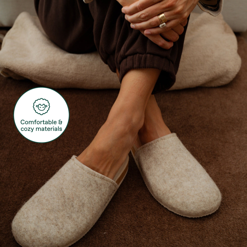The House Shoe – Orthopedic Comfort Slippers with Cork Footbed