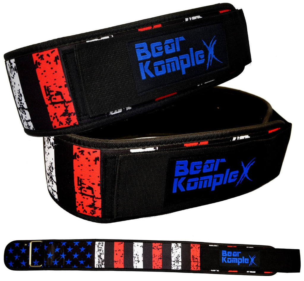 Bear KompleX 4" Straight Weightlifting Belt | Hook & Loop | Multiple Colors