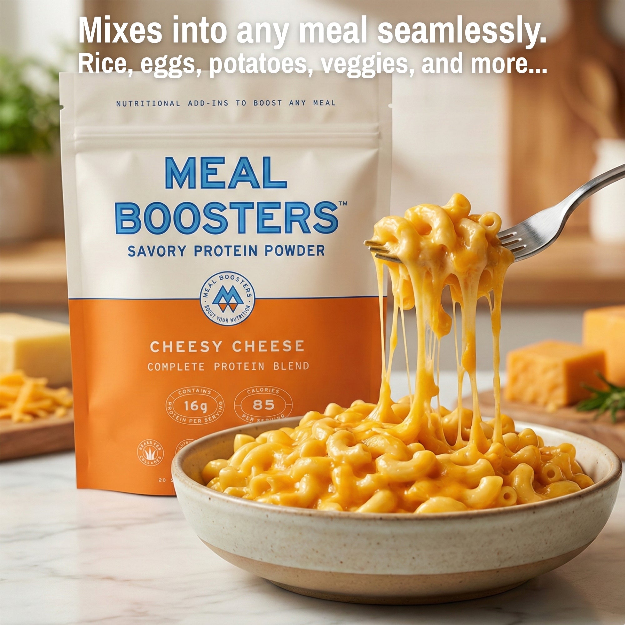 OneSourceFitness Cheesy Cheese Collagen+ Protein Powder | 15g Protein | 20 Servings | Gluten-Free