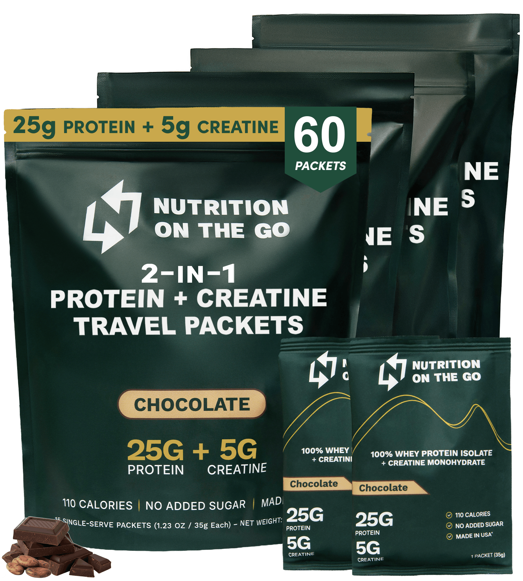 Whey Protein Isolate with Creatine | Single-Serve Packets