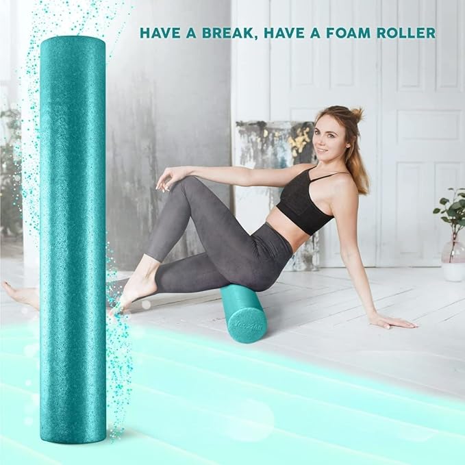 Yes4All High-Density Foam Roller for Yoga, Pilates & Stretching — 12 inch