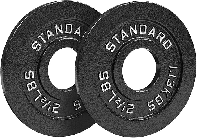 NEXO Fitness 85 LB Steel Olympic Weight Plates Set - 2-Inch Center, Gunmetal