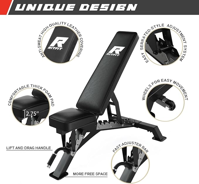 RitFit PPC03 Power Cage & Cable Crossover Home Gym System
