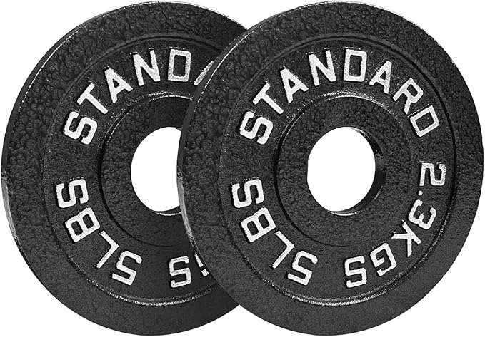 NEXO Fitness 85 LB Steel Olympic Weight Plates Set - 2-Inch Center, Gunmetal