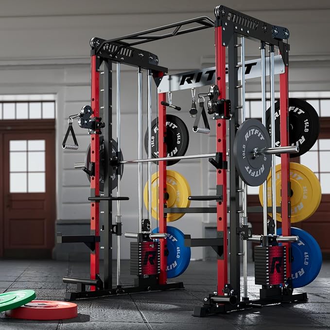 RitFit M1 & M1 Pro Smith Machine with Cable Crossover System