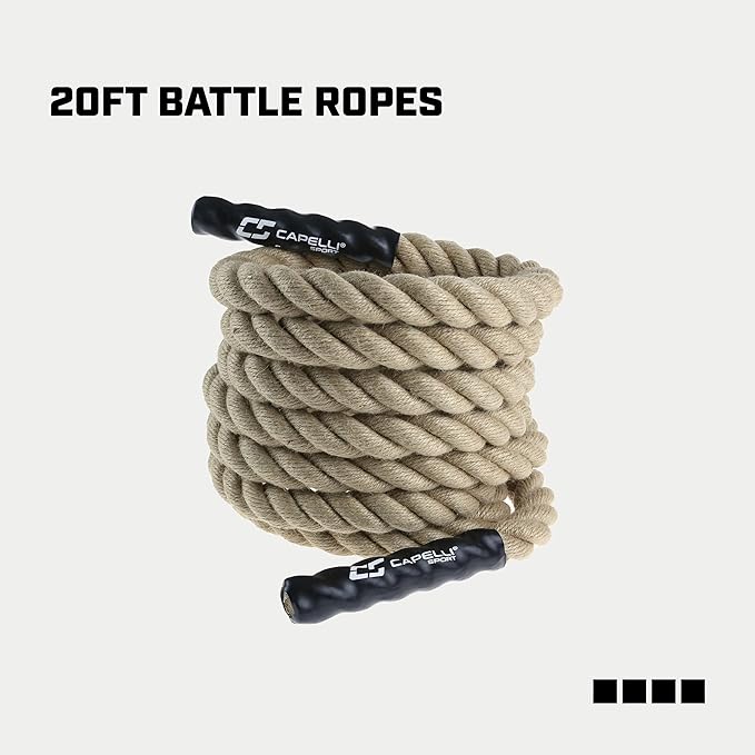 Capelli Sport Battle Rope 20ft | Strength Training & Cardio