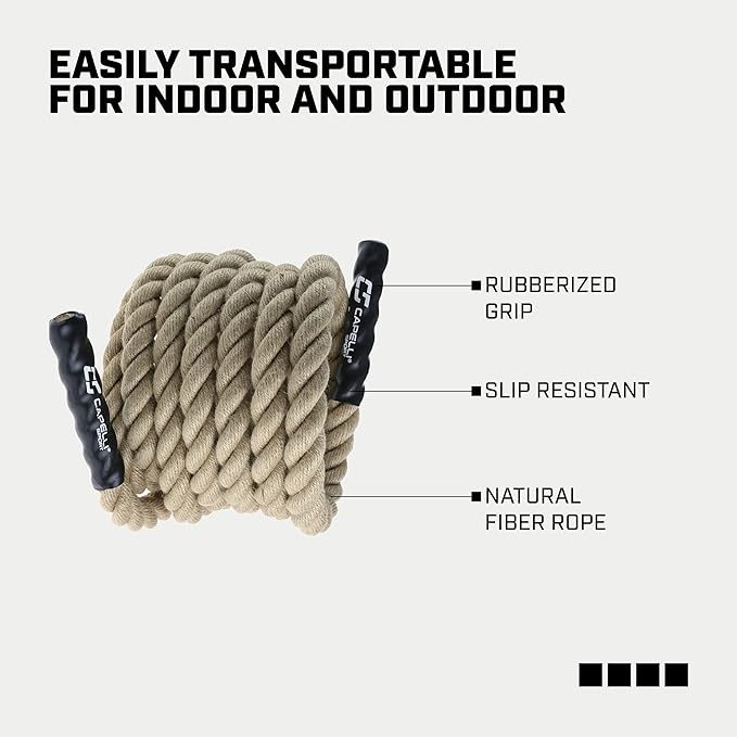 Capelli Sport Battle Rope 20ft | Strength Training & Cardio