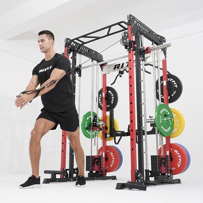RitFit M1 & M1 Pro Smith Machine with Cable Crossover System
