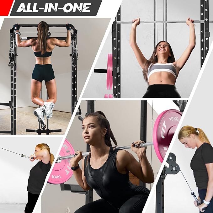 RitFit PPC03 Power Cage & Cable Crossover Home Gym System