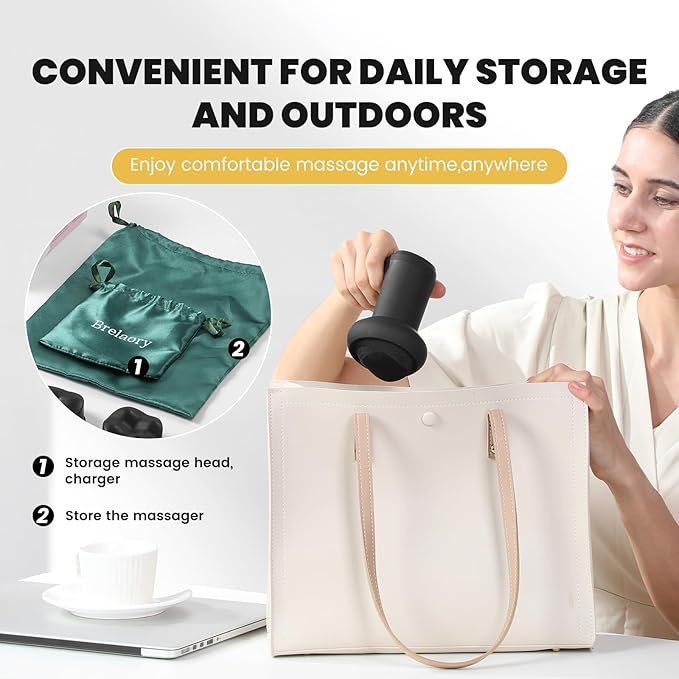 Portable Handheld Massager | Cordless | 5 Heads | For Women & Men
