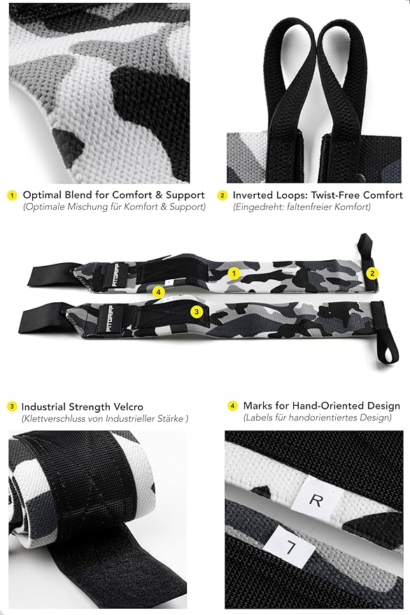 Fitgriff® Lifting Straps & Wrist Wraps Bundle — Men & Women