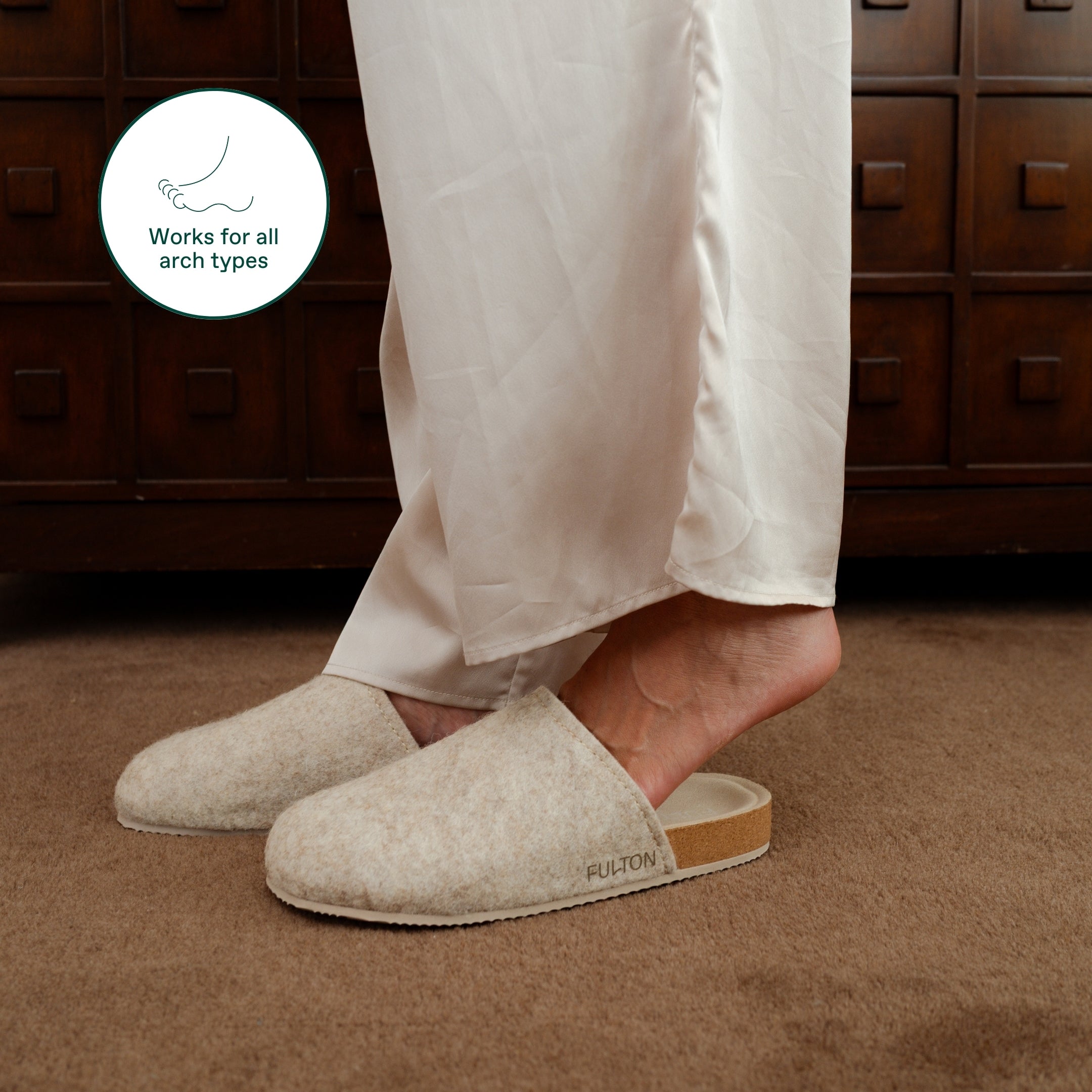 The House Shoe – Orthopedic Comfort Slippers with Cork Footbed