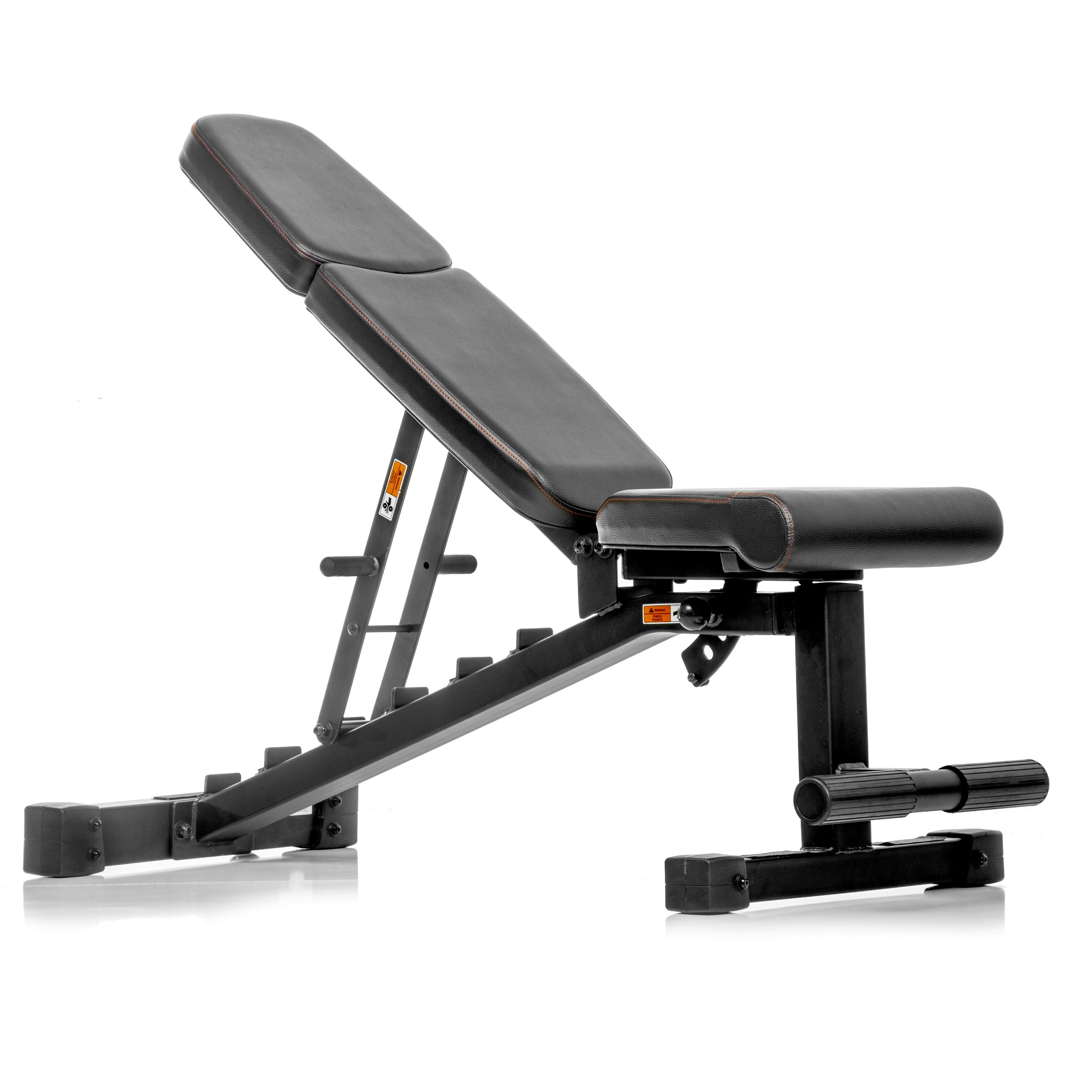 5-50 lb Hex Dumbbell Set with Rack and Weight Bench