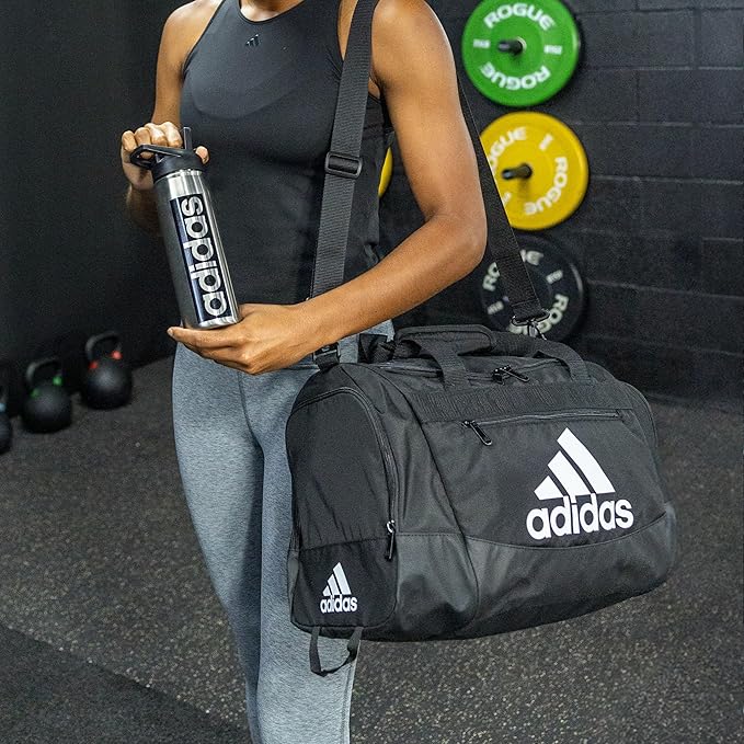 Adidas Defender 4.0 Gym Duffel Bag | Unisex | Black/White | 38L