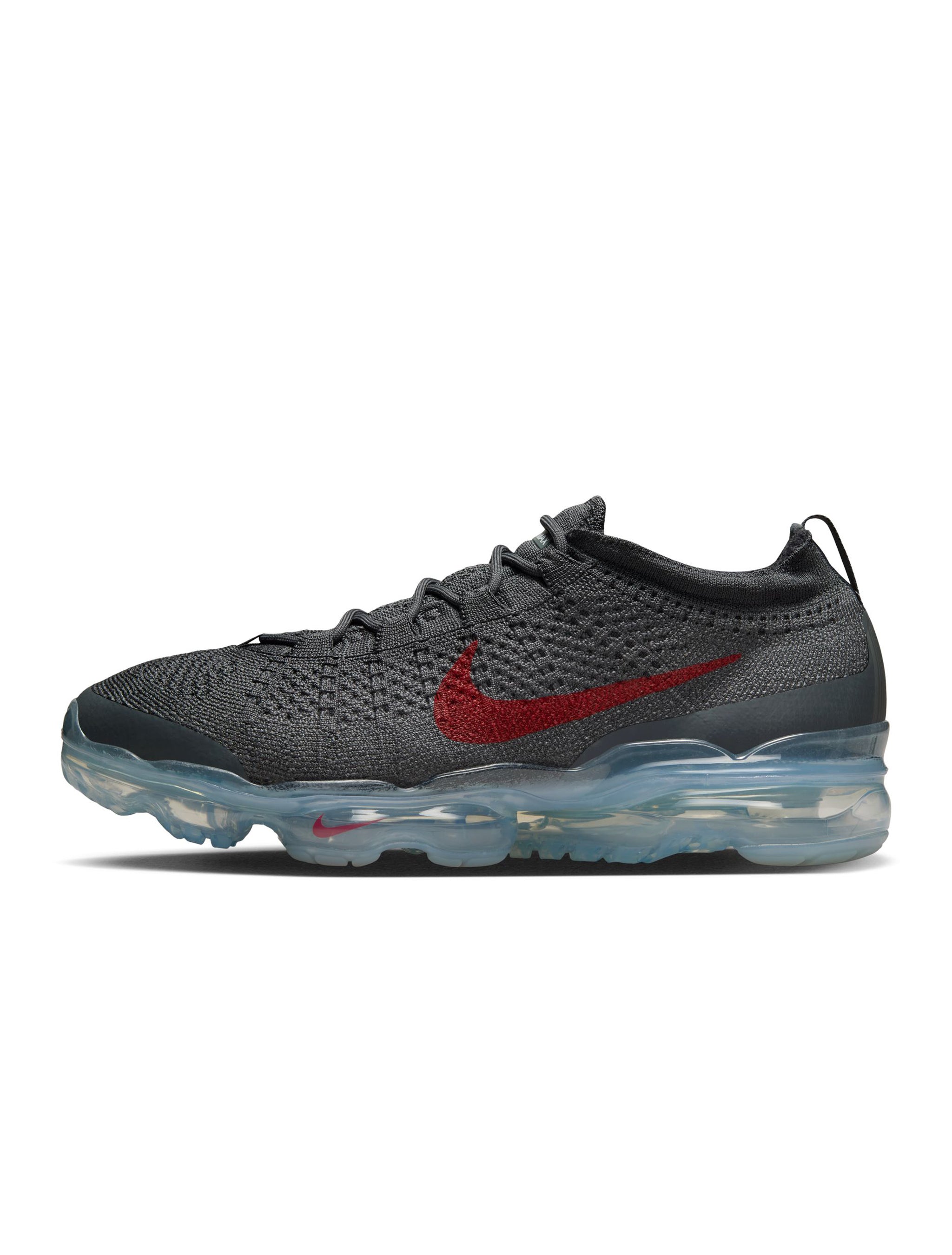 Nike Men's Air VaporMax 2023 Flyknit | Dark Grey/Gym Red | Sizes 8–12