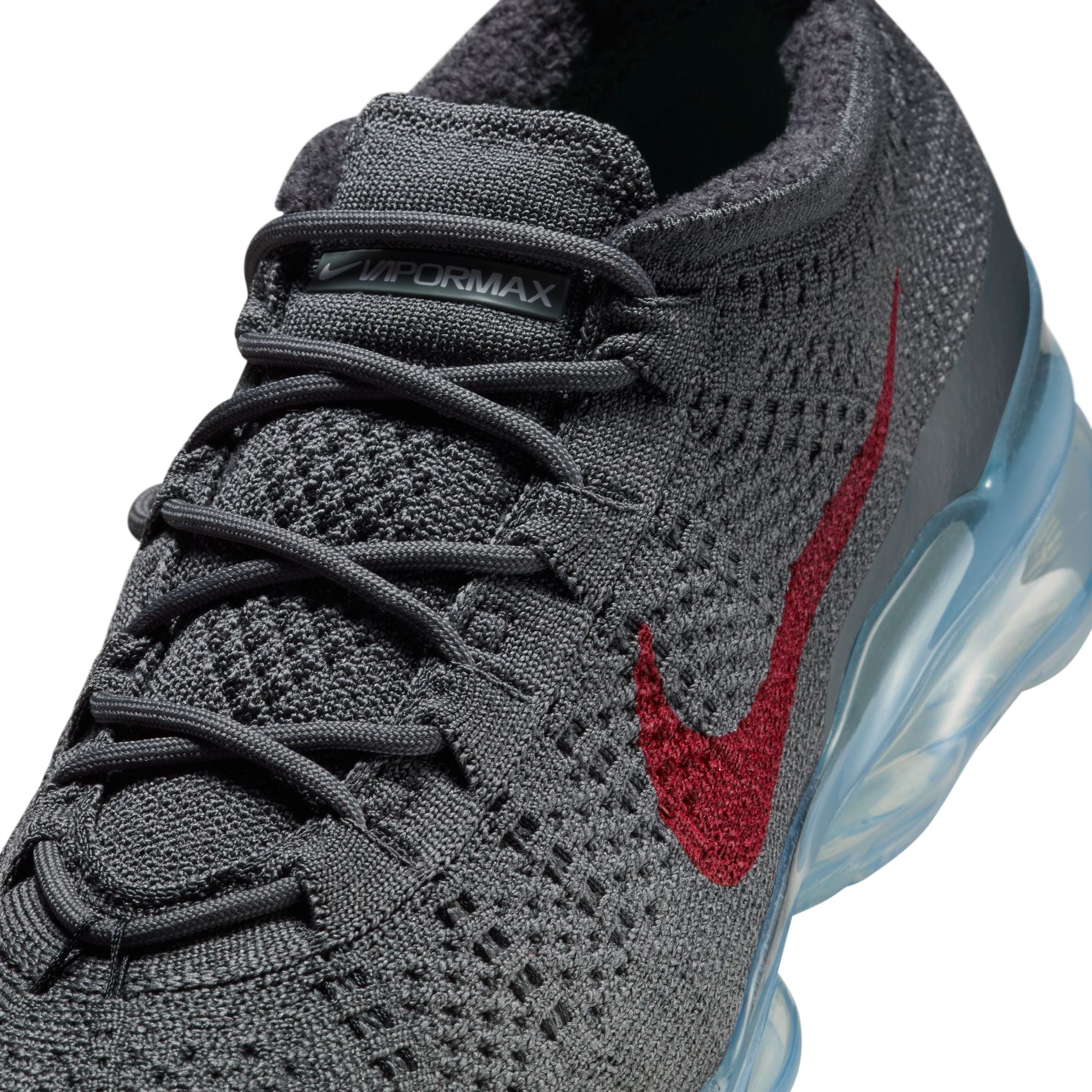 Nike Men's Air VaporMax 2023 Flyknit | Dark Grey/Gym Red | Sizes 8–12