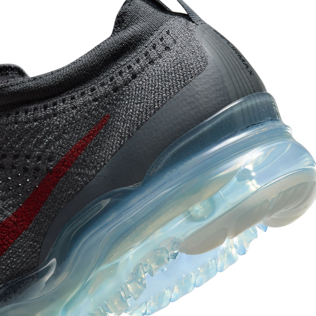 Nike Men's Air VaporMax 2023 Flyknit | Dark Grey/Gym Red | Sizes 8–12