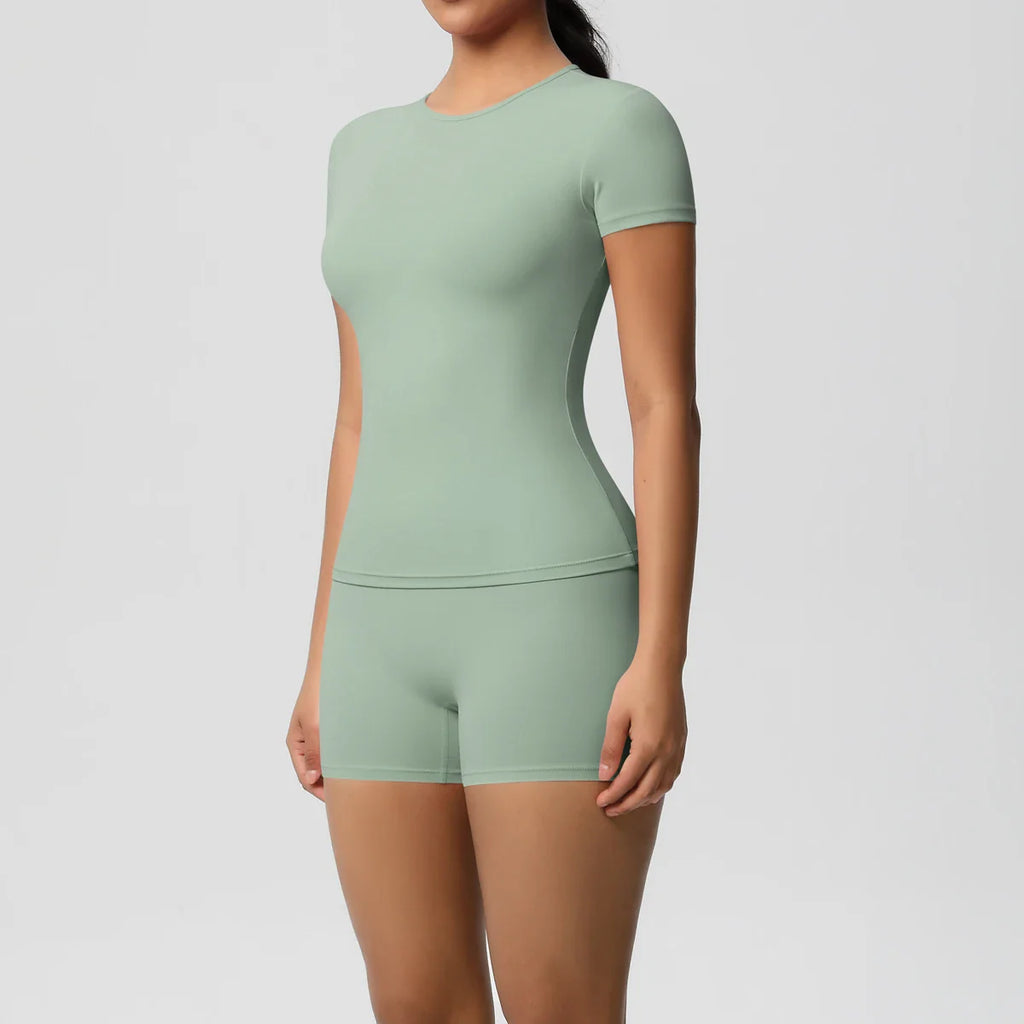 2PC Quick-Dry Gym Shorts & Top Set