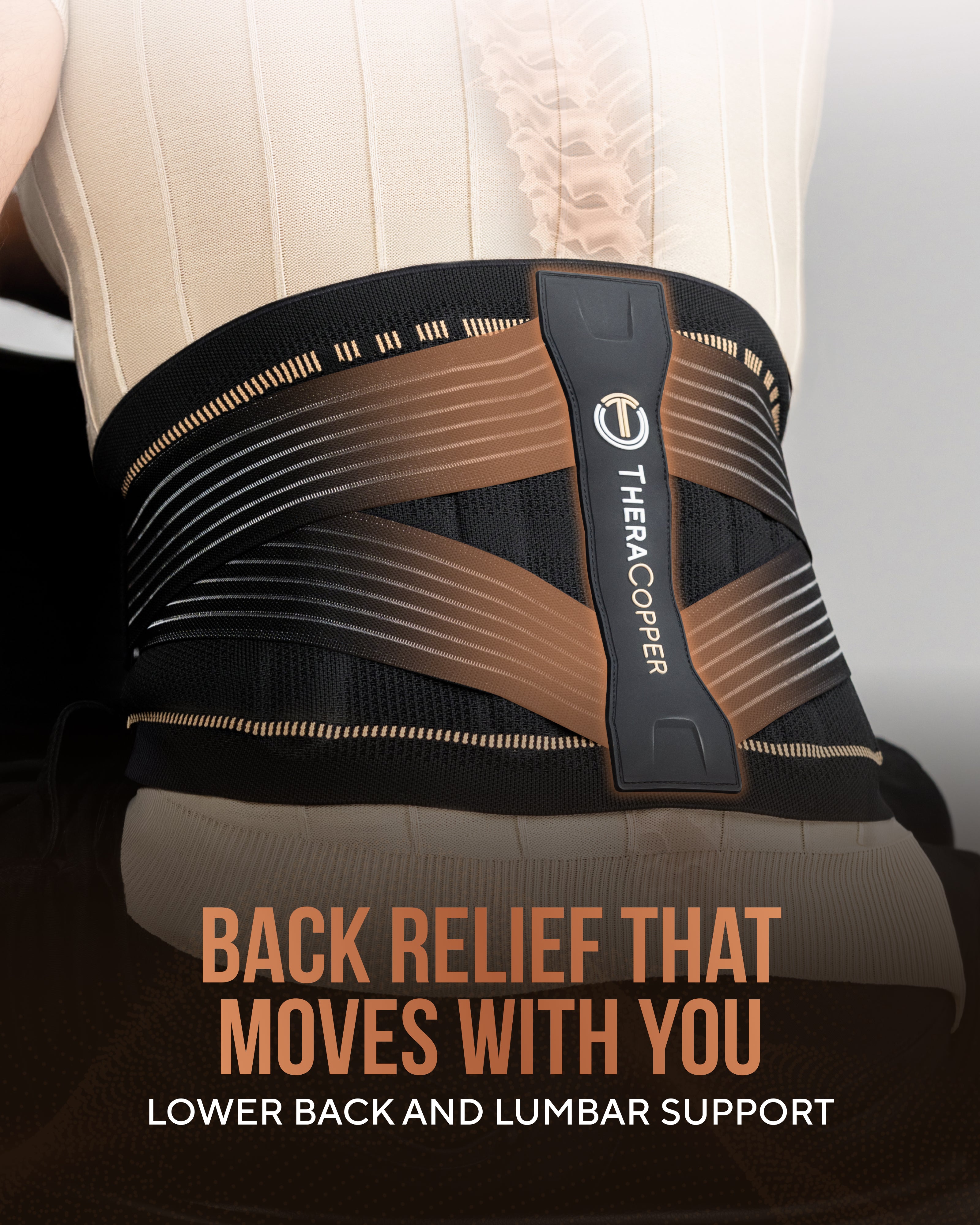 TheraCopper Lumbar Support Brace