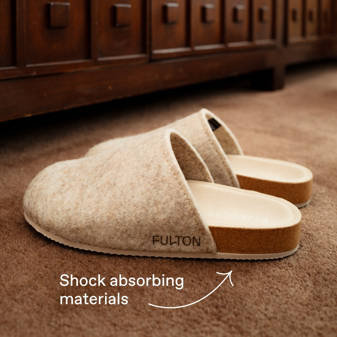 The House Shoe – Orthopedic Comfort Slippers with Cork Footbed