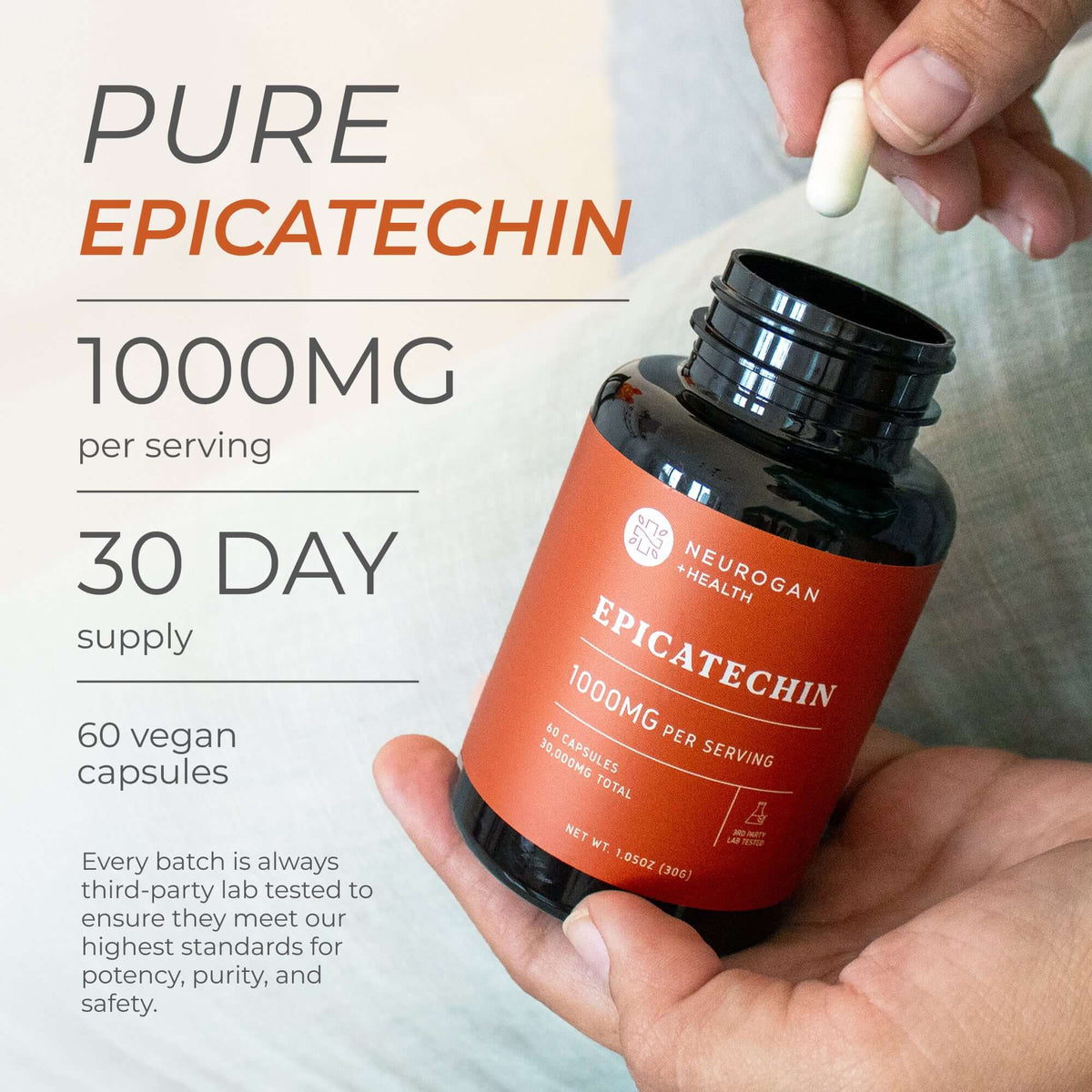 Epicatechin Supplement | 1,000 mg Green Tea Flavanol