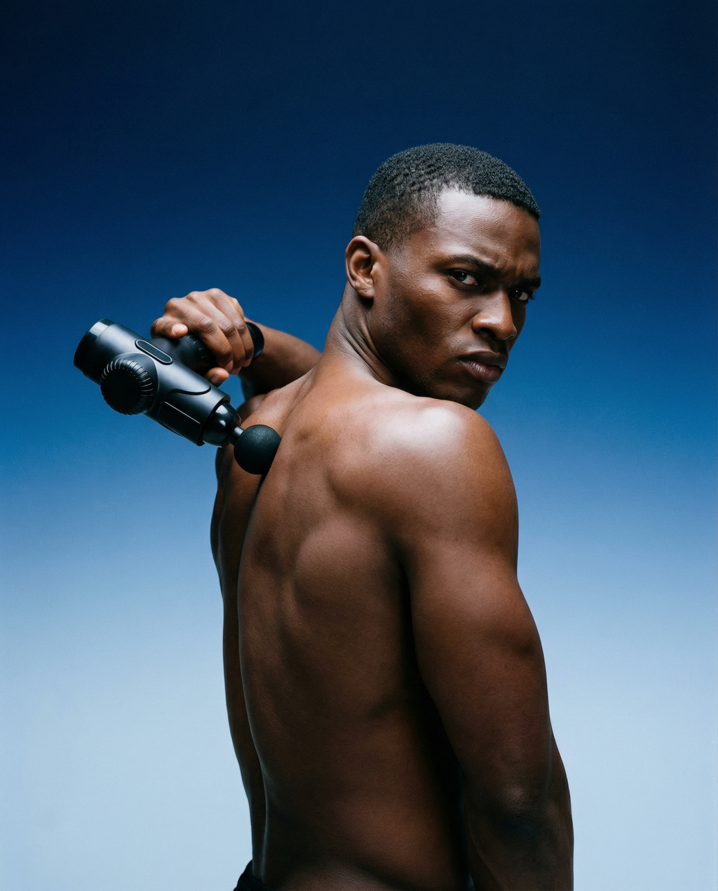Deep Tissue Massage Gun — 7 Speeds, 10 Heads, Smart Pressure Display