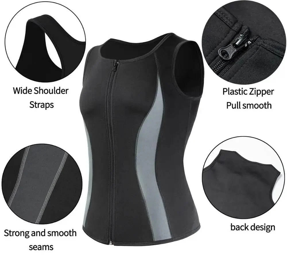 Men's Slimming Body Shaper | Zipper Chest Compression Shirt