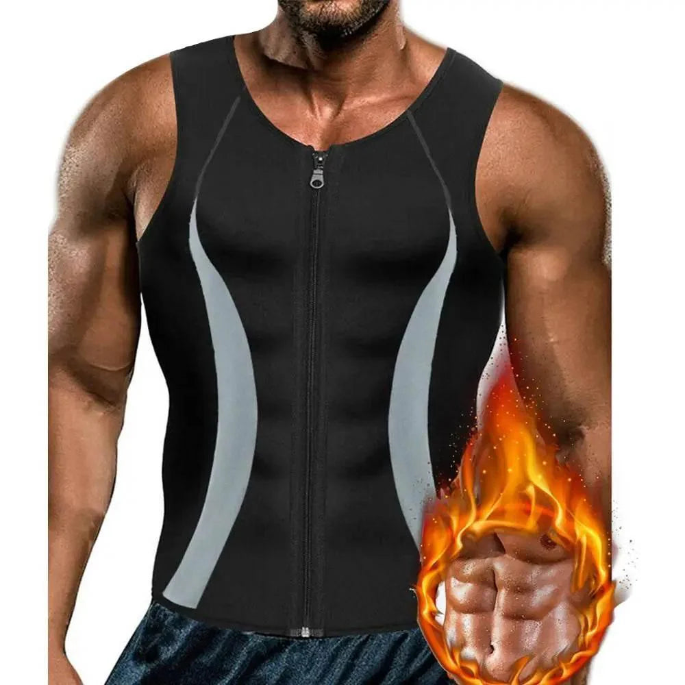 Men's Slimming Body Shaper | Zipper Chest Compression Shirt