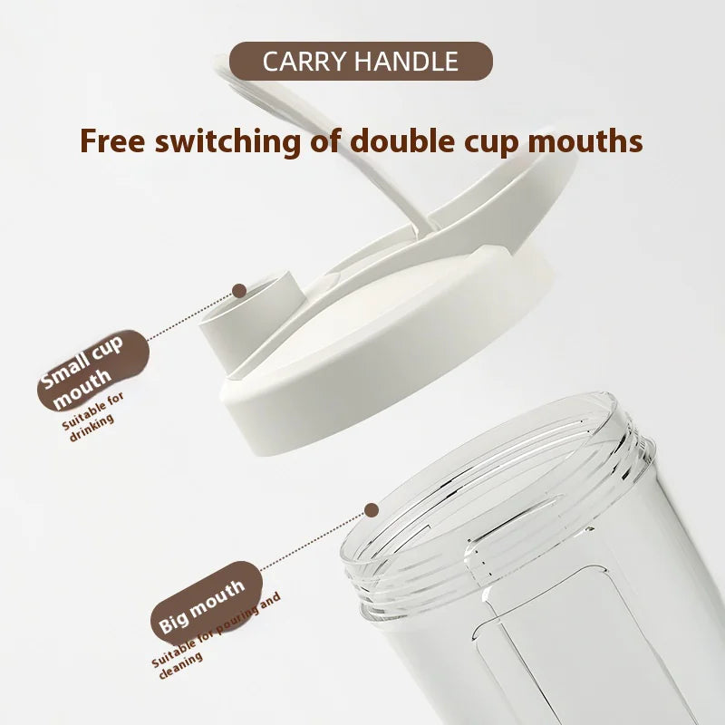 400ml Electric Protein Shaker Bottle — USB Rechargeable